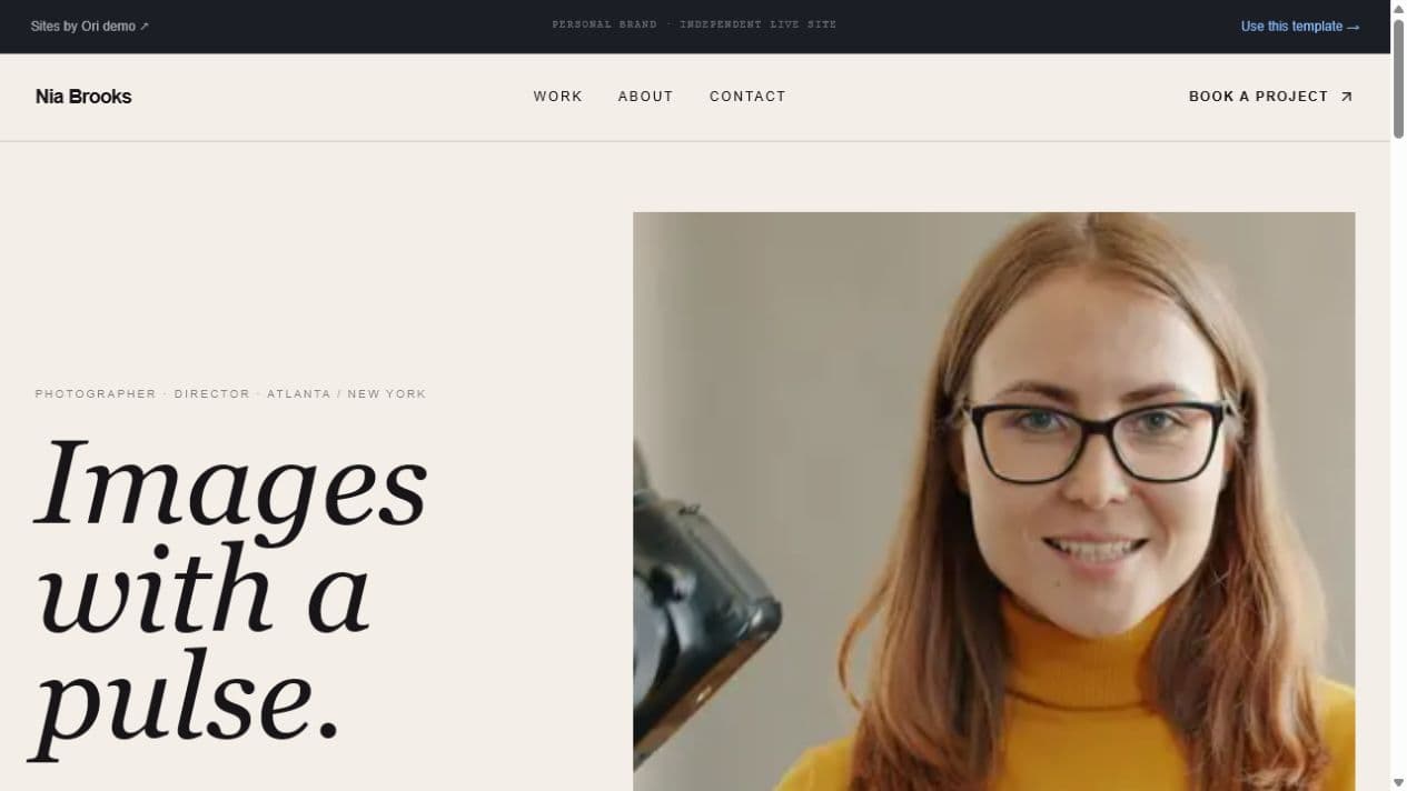 Frame / One website preview